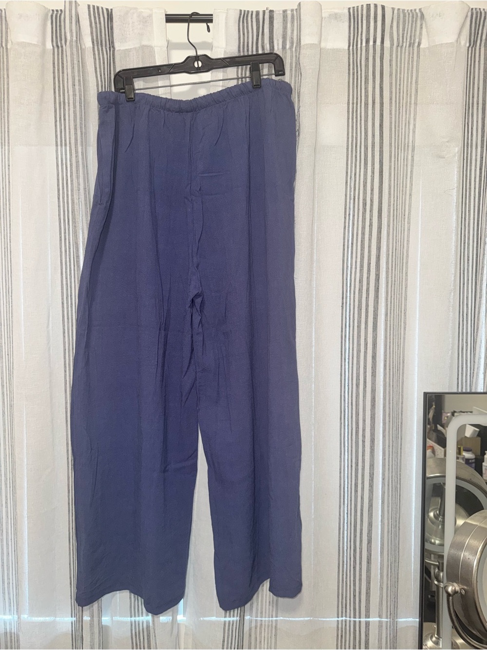 NWT Wide Leg Navy Drawstring Pull-On Pants XXL - Picture 3 of 5